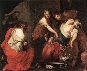 FURINI, Francesco The Birth of Rachel dgs oil on canvas